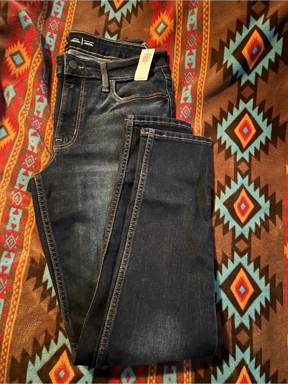 Old Navy Women’s Skinny Jeans in Dark Blue Wash